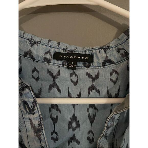 Staccato Sleeveless Top Size Large - Picture 3 of 3